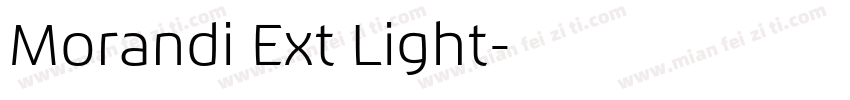 Morandi Ext Light字体转换